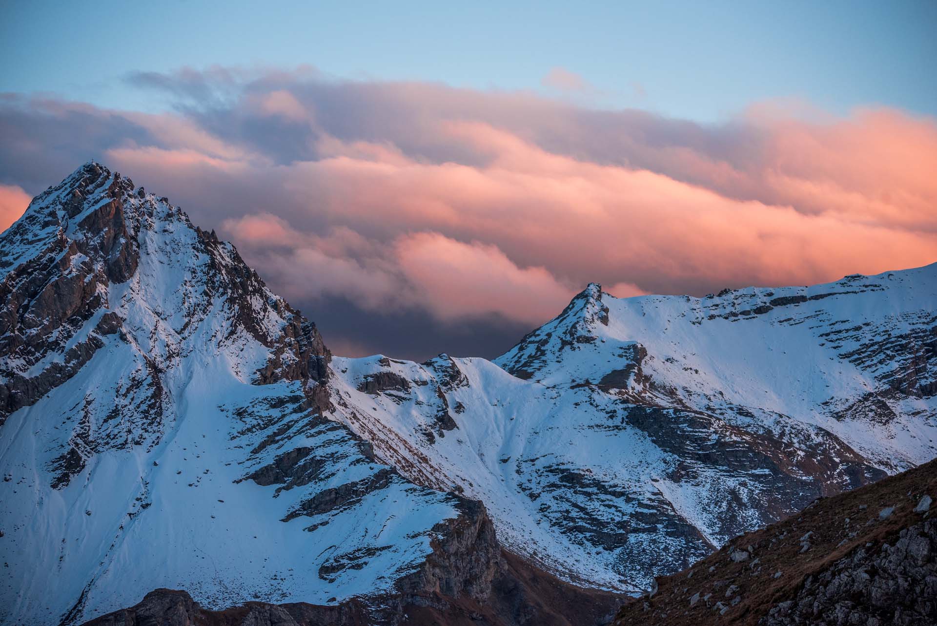 Imposantes Berpanorama im Bezirk Feldkirch